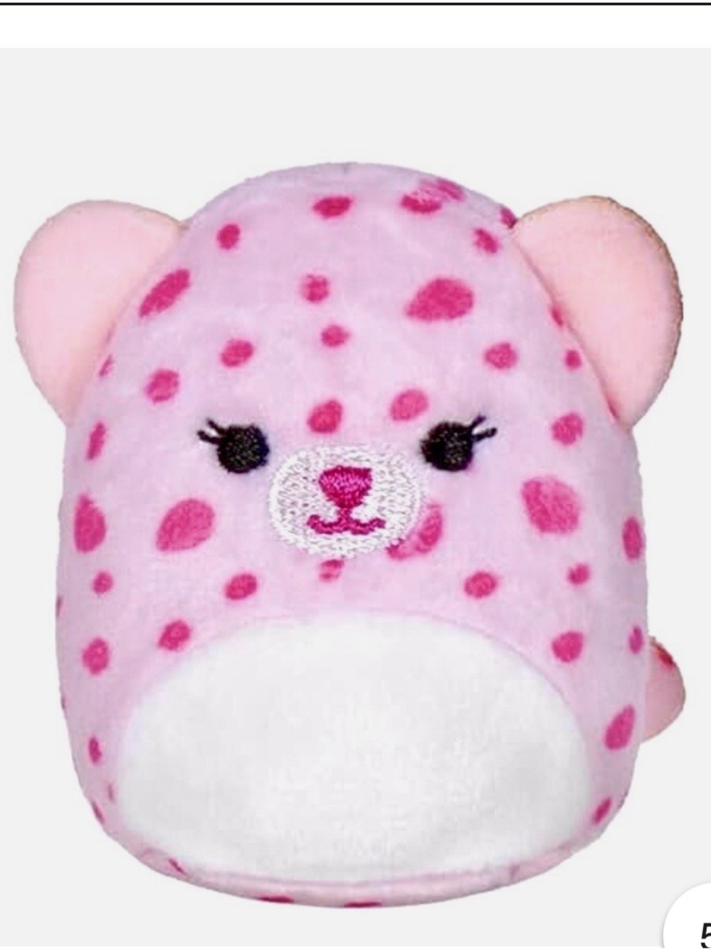 Squishville 2" Lorie Leopard Spotted MINI Pink Plush Squishmallow plushie